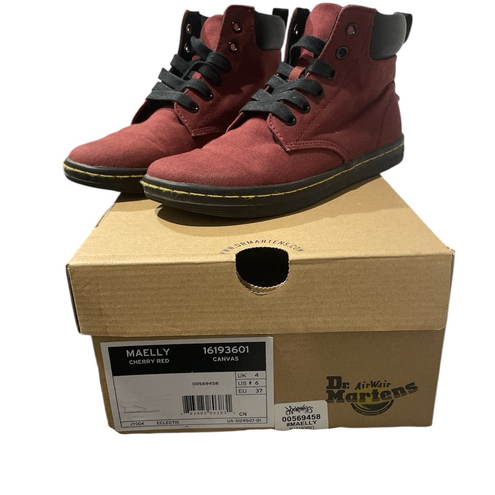 Dr. Martens Red and Black Sneakers